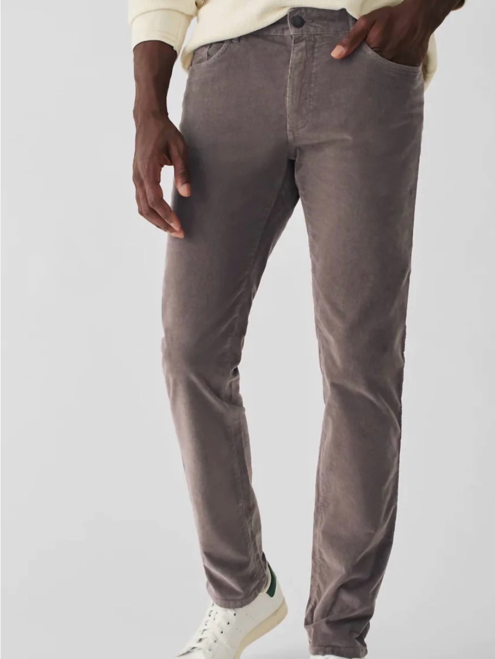 Stretch Terry Corduroy 5-Pocket
Pant - Grey